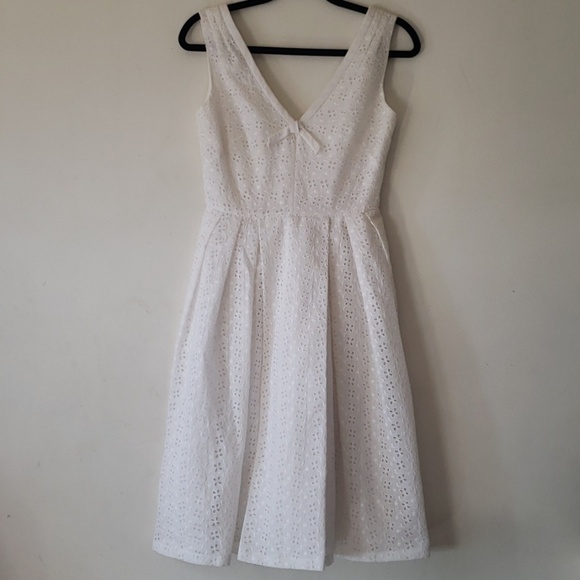 kay unger white dress
